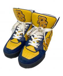 DOLCE & GABBANA（ドルチェ＆ガッバーナ）の古着「ハイカットスニーカー」｜ネイビー×イエロー