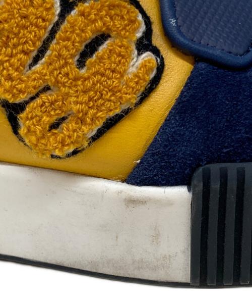 DOLCE & GABBANA（ドルチェ＆ガッバーナ）DOLCE & GABBANA (ドルチェ＆ガッバーナ) ハイカットスニーカー ネイビー×イエロー サイズ:SIZE 5の古着・服飾アイテム