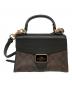 COACH（コーチ）の古着「ペッパー サッチェル シグネチャー キャンバス」｜ブラック