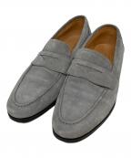 Cento Felinaチェントフェリーナ）の古着「スウェードコインローファー」｜グレー