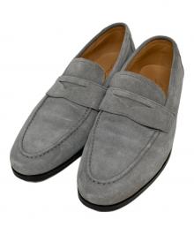 Cento Felina（チェントフェリーナ）の古着「スウェードコインローファー」｜グレー