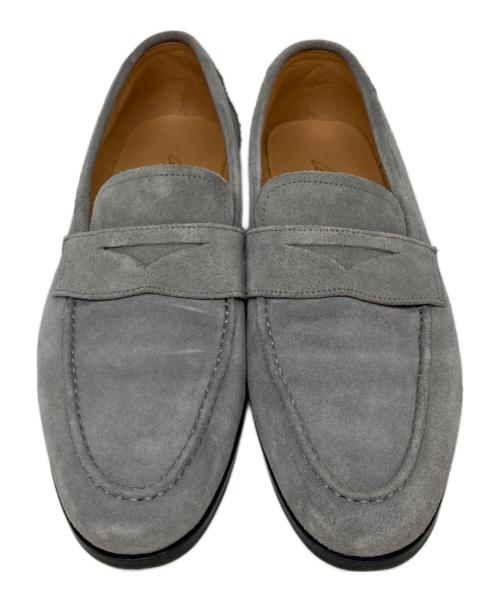 Cento Felina（チェントフェリーナ）Cento Felina (チェントフェリーナ) スウェードコインローファー グレー サイズ:SIZE 6 1/2の古着・服飾アイテム