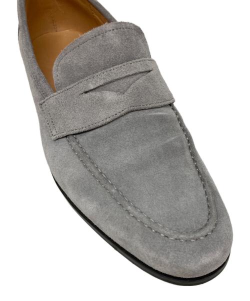 Cento Felina（チェントフェリーナ）Cento Felina (チェントフェリーナ) スウェードコインローファー グレー サイズ:SIZE 6 1/2の古着・服飾アイテム