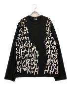 COMME des GARCONS HOMME PLUSコムデギャルソンオムプリュス）の古着「Edward Goss Printed Long Sleeve T-shirt」｜ブラック