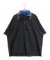 KOLOR（カラー）の古着「ドッキング Pe鹿の子ポロシャツ」｜ブラック