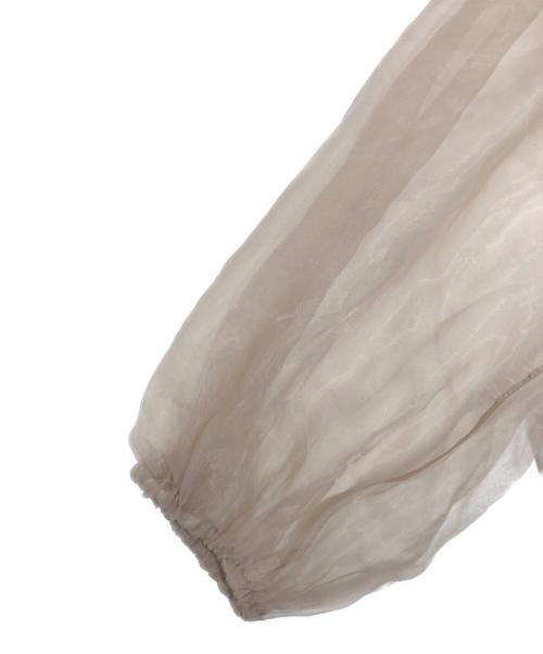 perna（ペルナ）perna (ペルナ) オーガンジーレイヤードワンピース ベージュ サイズ:SIZE Freeの古着・服飾アイテム