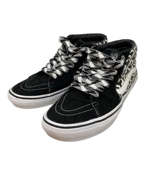 VANS（ヴァンズ）VANS (バンズ) Supreme (シュプリーム) モノグラム S ロゴ スケート グロッソ ミッド ブラック×ホワイト サイズ:29.0の古着・服飾アイテム