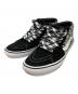 VANS（バンズ）の古着「モノグラム S ロゴ スケート グロッソ ミッド」｜ブラック×ホワイト