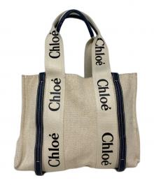 Chloe（クロエ）の古着「ウッディトートバッグ」｜ベージュ