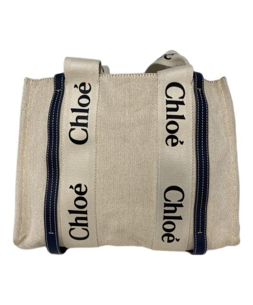 Chloe（クロエ）Chloe (クロエ) ウッディトートバッグ ベージュの古着・服飾アイテム