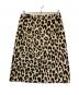 Drawer（ドゥロワー）の古着「レオパードハラコスカート」｜ブラック×ベージュ