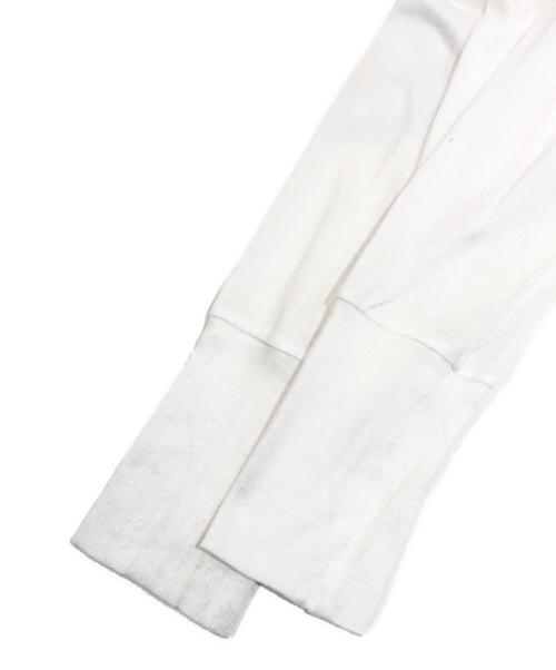 ENFOLD（エンフォルド）ENFOLD (エンフォルド) スビン天竺 カーブレイヤーヘムT/SH Tシャツ ホワイト サイズ:SIZE 38の古着・服飾アイテム