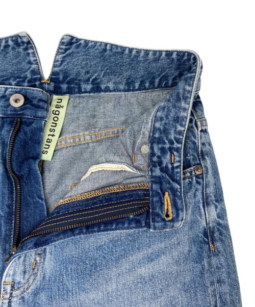 nagonstans（ナゴンスタンス）nagonstans (ナゴンスタンス) バギーデニムパンツ ブルー サイズ:36の古着・服飾アイテム