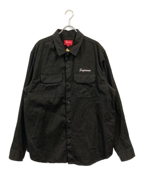 SUPREME（シュプリーム）Supreme (シュプリーム) Mary Work Shirt ブラック サイズ:SIZE Lの古着・服飾アイテム