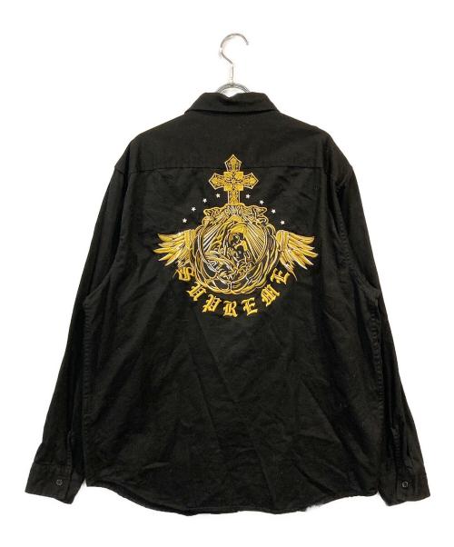 SUPREME（シュプリーム）Supreme (シュプリーム) Mary Work Shirt ブラック サイズ:SIZE Lの古着・服飾アイテム