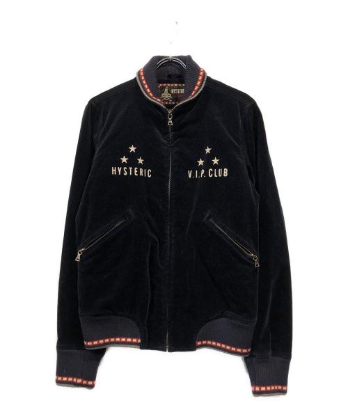 Hysteric Glamour（ヒステリックグラマー）Hysteric Glamour (ヒステリックグラマー) ベロアジップジャケット ネイビー サイズ:FREEの古着・服飾アイテム