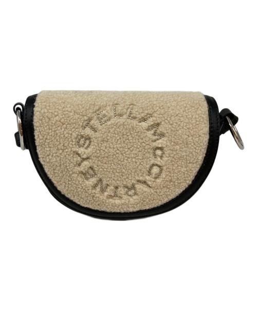 STELLA McCARTNEY（ステラマッカートニー）STELLA McCARTNEY (ステラマッカートニー) Marleeミニボアショルダーバッグ ベージュ×ブラックの古着・服飾アイテム