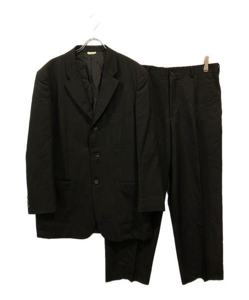 COMME des GARCONS HOMME PLUS（コムデギャルソンオムプリュス）COMME des GARCONS HOMME PLUS (コムデギャルソンオムプリュス) 3Bジャケットセットアップ ブラック サイズ:Lの古着・服飾アイテム