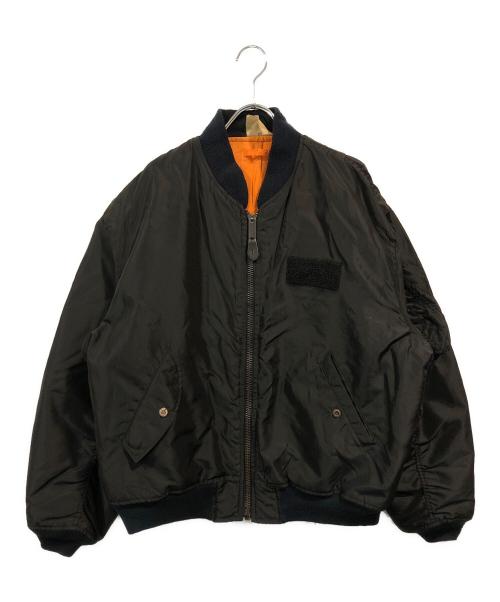 AVIREX（アヴィレックス）AVIREX (アヴィレックス) バック刺繍MA-1ジャケット ブラック サイズ:-の古着・服飾アイテム