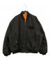 AVIREX（アヴィレックス）の古着「バック刺繍MA-1ジャケット」｜ブラック