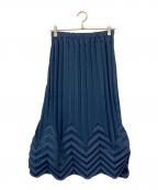 me ISSEY MIYAKEミーイッセイ ミヤケ）の古着「プリーツスカート」｜ネイビー