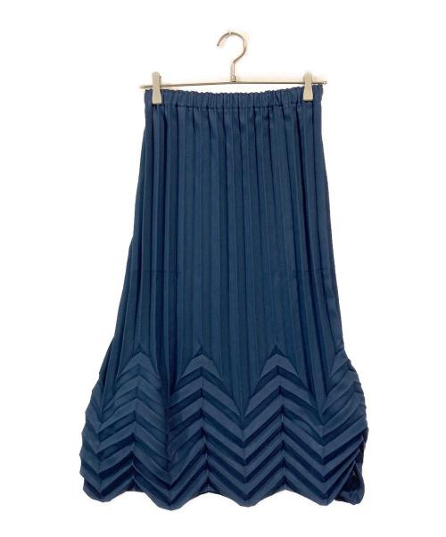 me ISSEY MIYAKE（ミーイッセイ ミヤケ）me ISSEY MIYAKE (ミーイッセイ ミヤケ) プリーツスカート ネイビー サイズ:SIZE Freeの古着・服飾アイテム