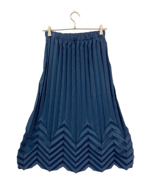 me ISSEY MIYAKE（ミーイッセイ ミヤケ）me ISSEY MIYAKE (ミーイッセイ ミヤケ) プリーツスカート ネイビー サイズ:SIZE Freeの古着・服飾アイテム