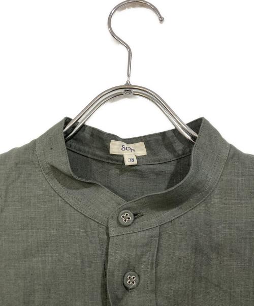 SCYE（サイ）SCYE (サイ) リネン ピンタックドレス グリーン サイズ:SIZE38の古着・服飾アイテム