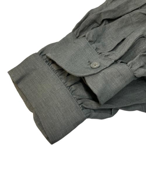 SCYE（サイ）SCYE (サイ) リネン ピンタックドレス グリーン サイズ:SIZE38の古着・服飾アイテム
