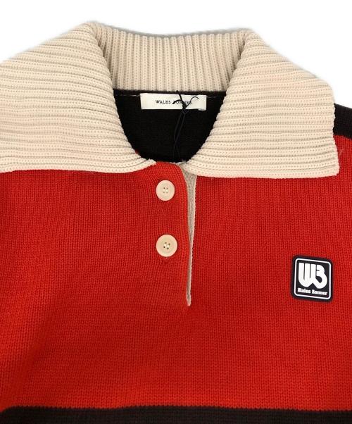 WALES BONNER（ウェールズボナー）WALES BONNER (ウェールズボナー) CALM POLO レッド×ブラウン サイズ:XS 未使用品の古着・服飾アイテム