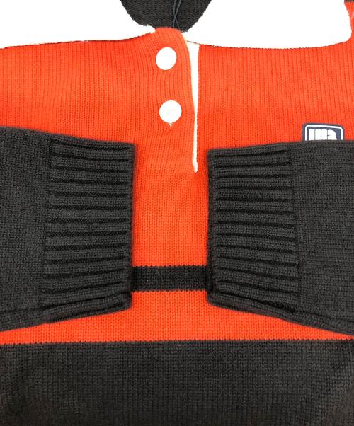 WALES BONNER（ウェールズボナー）WALES BONNER (ウェールズボナー) CALM POLO レッド×ブラウン サイズ:XS 未使用品の古着・服飾アイテム