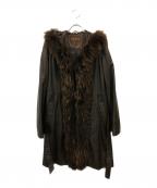 BALMAINバルマン）の古着「シープレザーコート」｜ブラウン