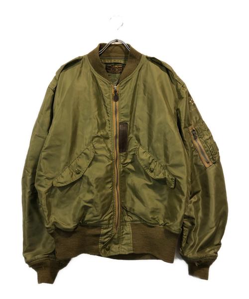 THE REAL McCOY'S（ザ・リアルマッコイズ）THE REAL McCOY'S (ザ・リアルマッコイズ) TYPE L-2フライトジャケット グリーン サイズ:44の古着・服飾アイテム