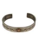 ARIZONA FREEDOMアリゾナ フリーダム）の古着「太陽神唐草モチーフバングル」｜シルバー×ゴールド