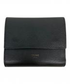 CELINEセリーヌ）の古着「3つ折り財布」｜ブラック