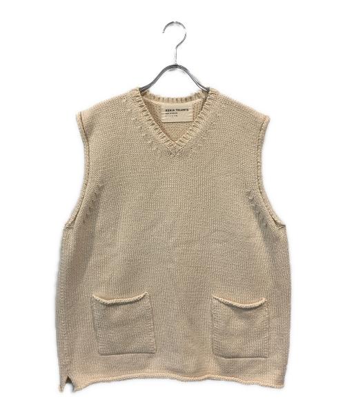 XENIA TELUNTS（キゼニアテルンツ）XENIA TELUNTS (キゼニアテルンツ) ニットベスト アイボリー サイズ:SIZE 3の古着・服飾アイテム