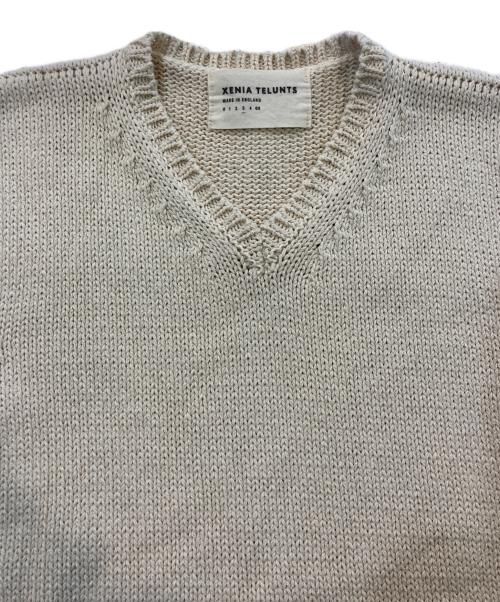 XENIA TELUNTS（キゼニアテルンツ）XENIA TELUNTS (キゼニアテルンツ) ニットベスト アイボリー サイズ:SIZE 3の古着・服飾アイテム