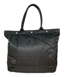 PORTER（ポーター）の古着「モノグラムトートバッグ」｜ブラック