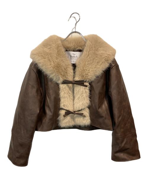 darich（ダーリッチ）Darich (ダーリッチ) リボンベルトヴィンテージレザージャケット ブラウン サイズ:SIZE Freeの古着・服飾アイテム