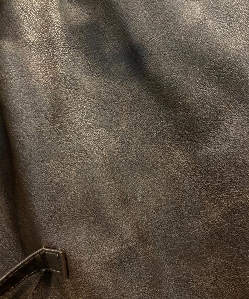 darich（ダーリッチ）Darich (ダーリッチ) リボンベルトヴィンテージレザージャケット ブラウン サイズ:SIZE Freeの古着・服飾アイテム