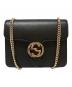 GUCCI（グッチ）の古着「インターロッキングG チェーンショルダーバッグ」｜ブラック