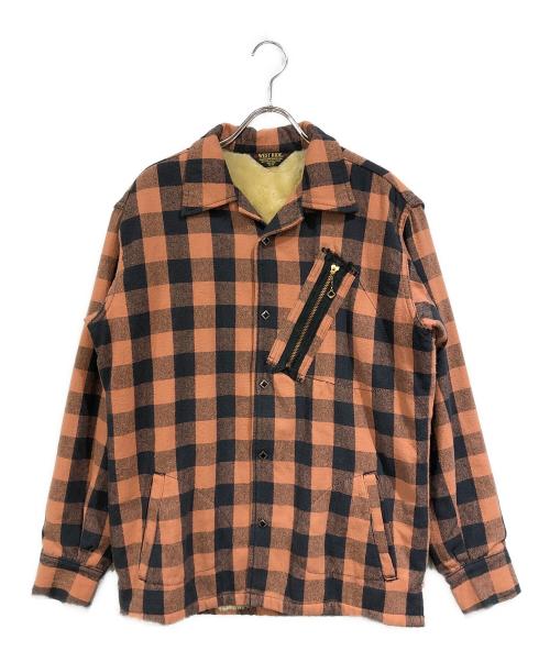 WEST RIDE（ウエストライド）WEST RIDE (ウエストライド) バッファローチェックボアネルシャツ ブラック×ブラウン サイズ:SIZE Mの古着・服飾アイテム