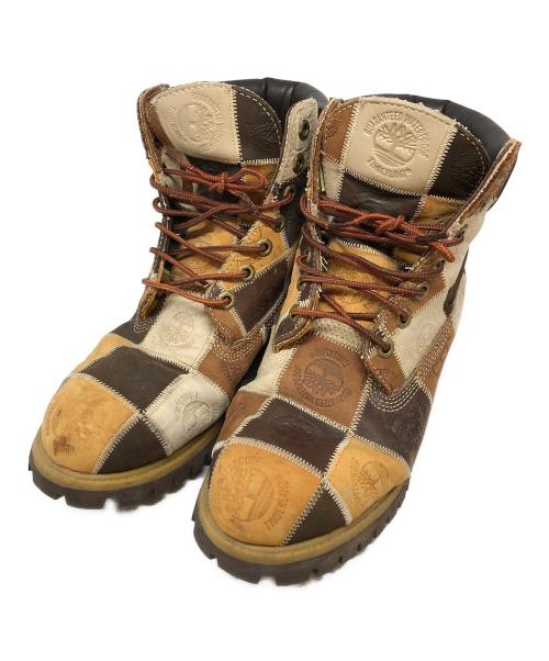 Timberland（ティンバーランド）Timberland (ティンバーランド) 限定パッチワークブーツ ベージュ サイズ:SIZE 9の古着・服飾アイテム