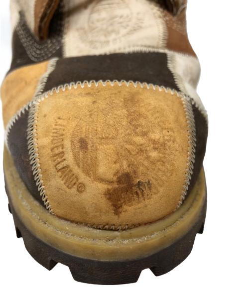 Timberland（ティンバーランド）Timberland (ティンバーランド) 限定パッチワークブーツ ベージュ サイズ:SIZE 9の古着・服飾アイテム