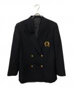 Christian Dior Sportsクリスチャン ディオールスポーツ）の古着「金釦CDワッペンダブルブレザー」｜ネイビー