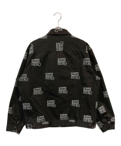 SUPREME（シュプリーム）Supreme (シュプリーム) アンタイヒーロー ワークジャケット ブラック×グレー サイズ:SIZE Mの古着・服飾アイテム