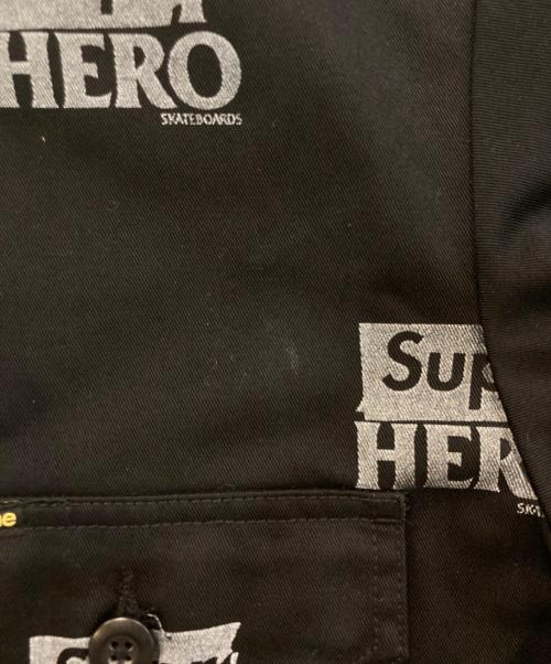 SUPREME（シュプリーム）Supreme (シュプリーム) アンタイヒーロー ワークジャケット ブラック×グレー サイズ:SIZE Mの古着・服飾アイテム
