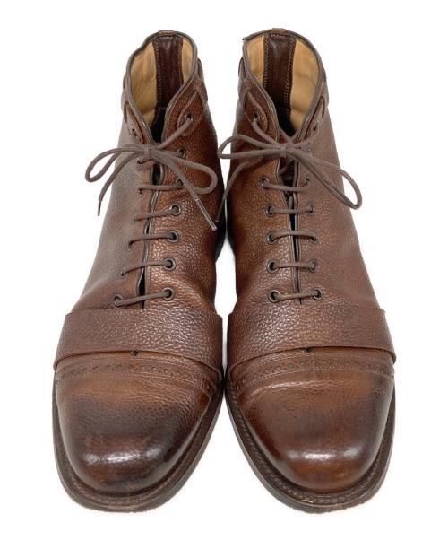 foot the coacher（フットザコーチャー）foot the coacher (フットザコーチャー) GRENSON (グレンソン) レースアップブーツ ブラウン サイズ:SIZE 8 1/2の古着・服飾アイテム