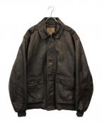 L.L.Beanエルエルビーン）の古着「A-2レザージャケット」｜ブラック