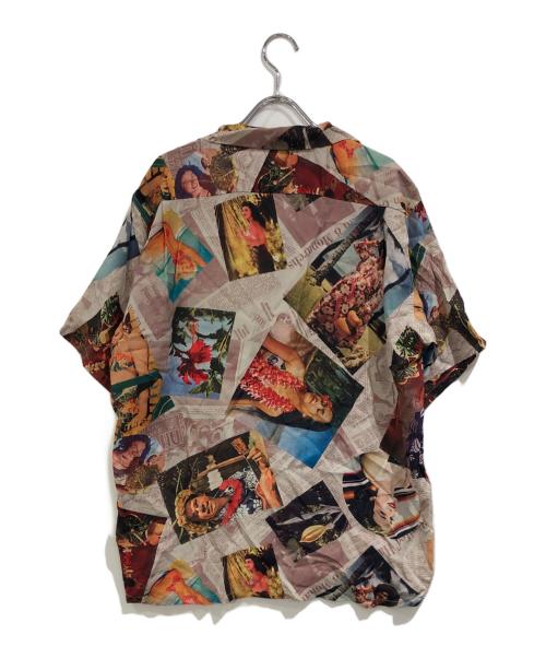 Sun Surf（サンサーフ）Sun Surf (サンサーフ) ガールプリントアロハシャツ ベージュ サイズ:SIZE Mの古着・服飾アイテム